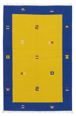 Tappeto Kelim - Tendenza - 180 x 120 cm - giallo