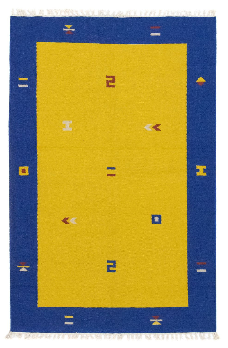 Tappeto Kelim - Tendenza - 180 x 120 cm - giallo