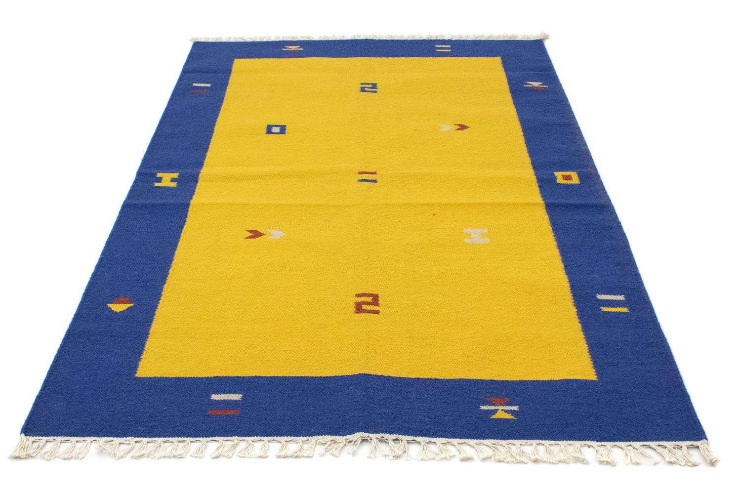 Tappeto Kelim - Tendenza - 180 x 120 cm - giallo