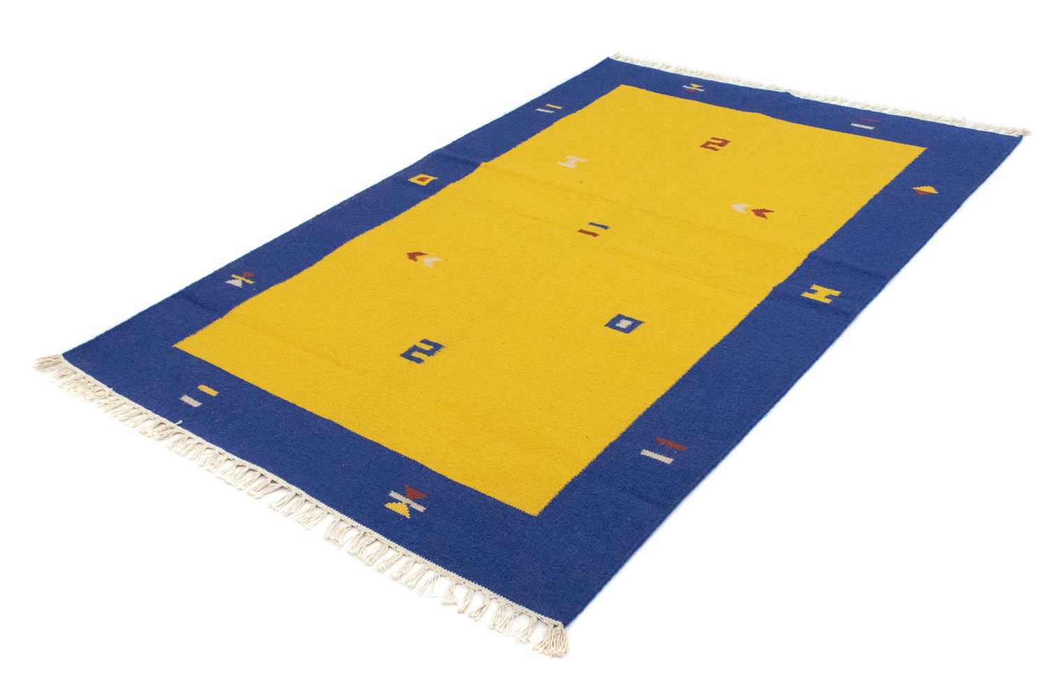 Tappeto Kelim - Tendenza - 180 x 120 cm - giallo
