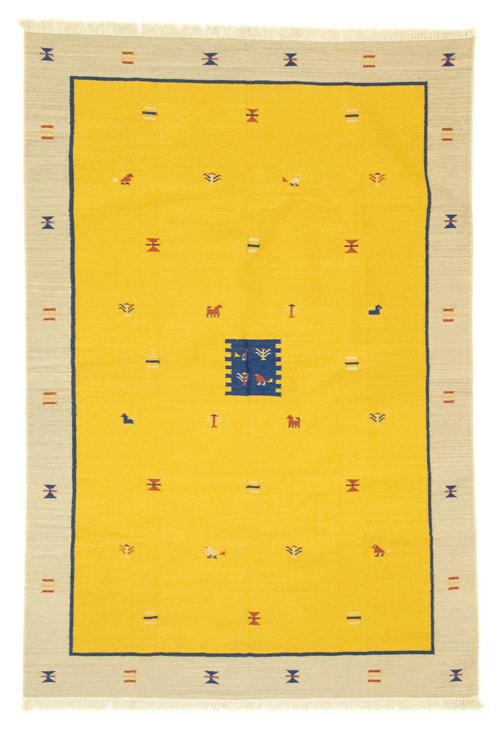 Tappeto Kelim - Tendenza - 300 x 200 cm - giallo
