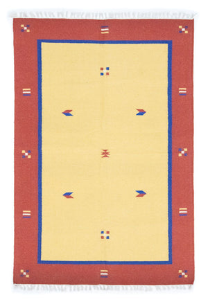 Tappeto Kelim - Tendenza - 200 x 140 cm - giallo