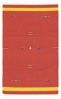 Tappeto Kelim - Tendenza - 180 x 120 cm - rosso