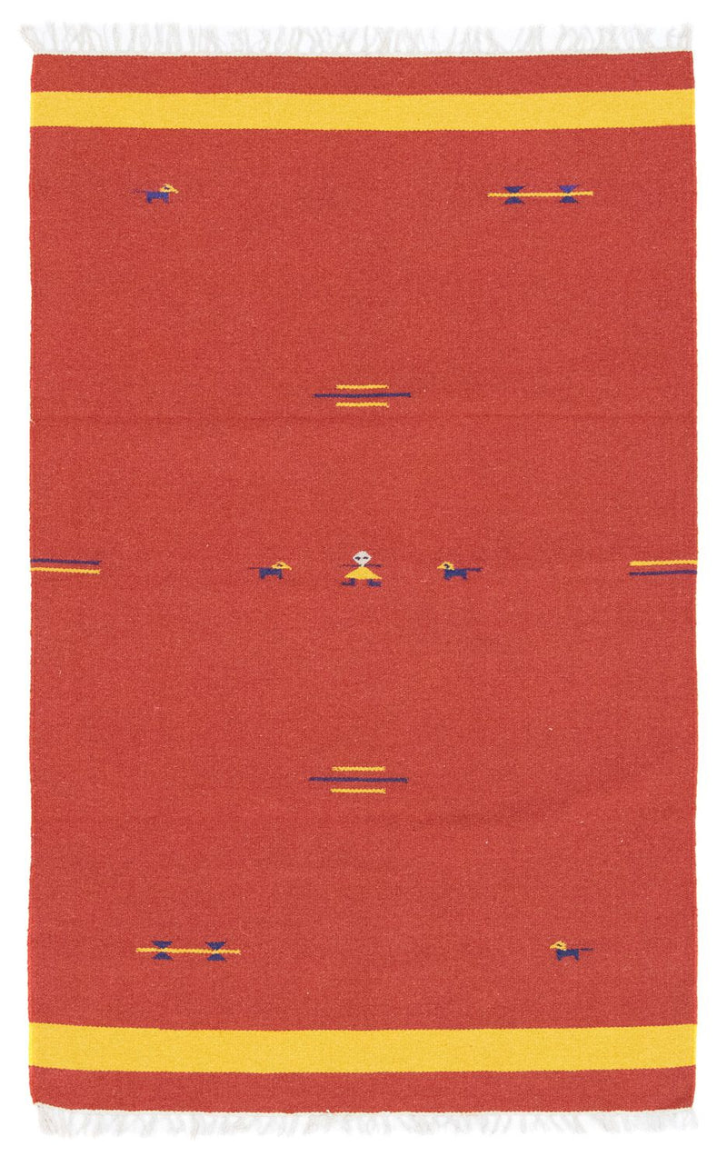Tappeto Kelim - Tendenza - 180 x 120 cm - rosso