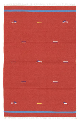 Tappeto Kelim - Tendenza - 180 x 120 cm - rosso