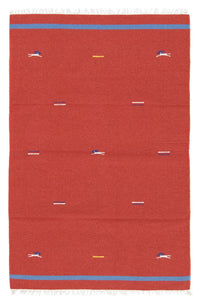 Tappeto Kelim - Tendenza - 180 x 120 cm - rosso