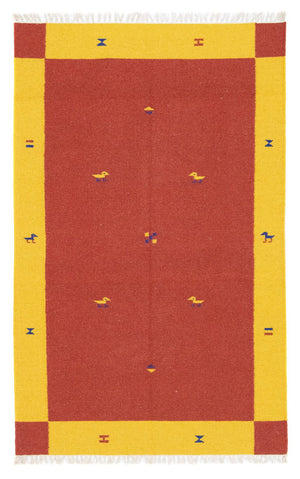 Tappeto Kelim - Tendenza - 180 x 120 cm - rosso