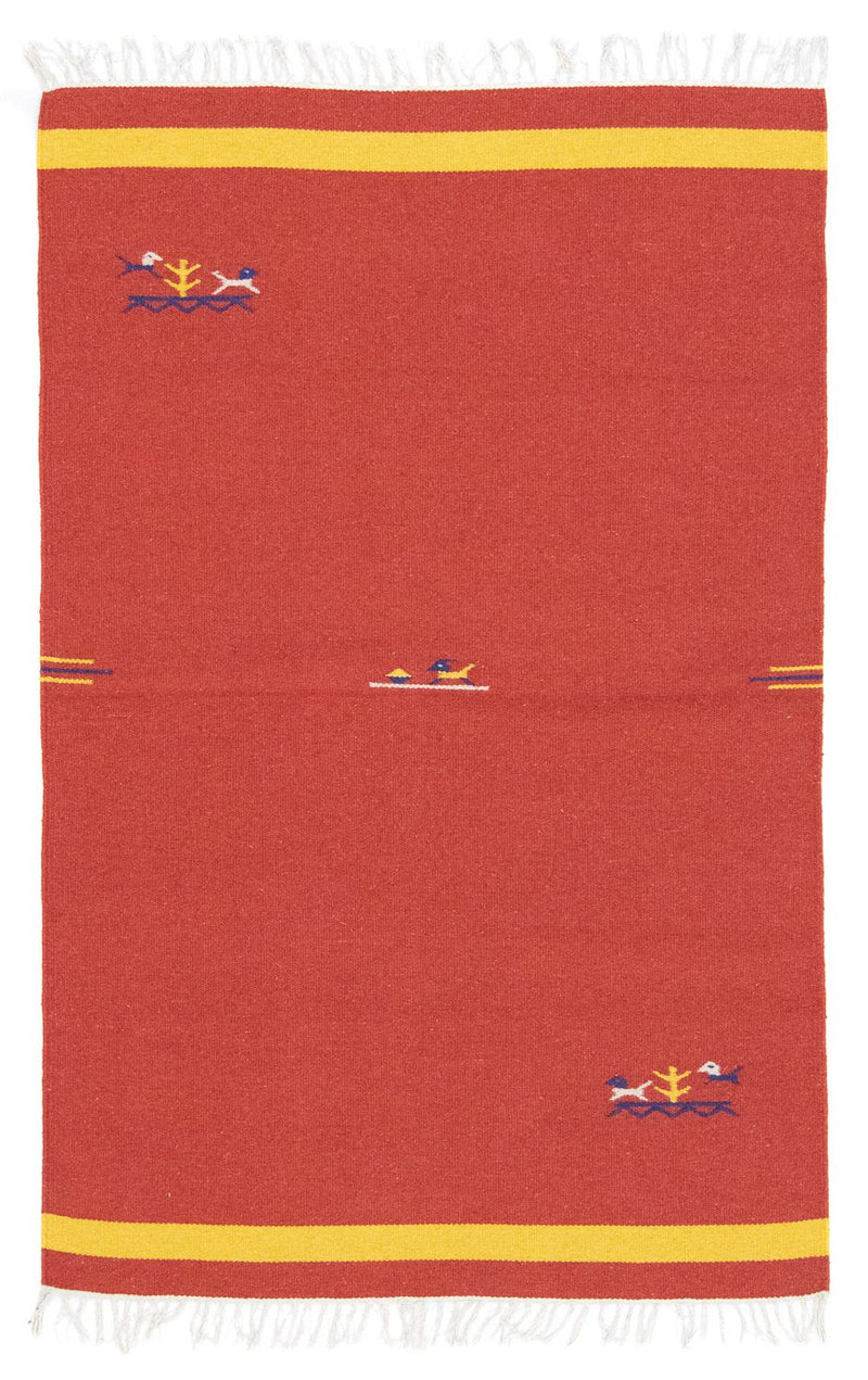 Tappeto Kelim - Tendenza - 180 x 120 cm - rosso