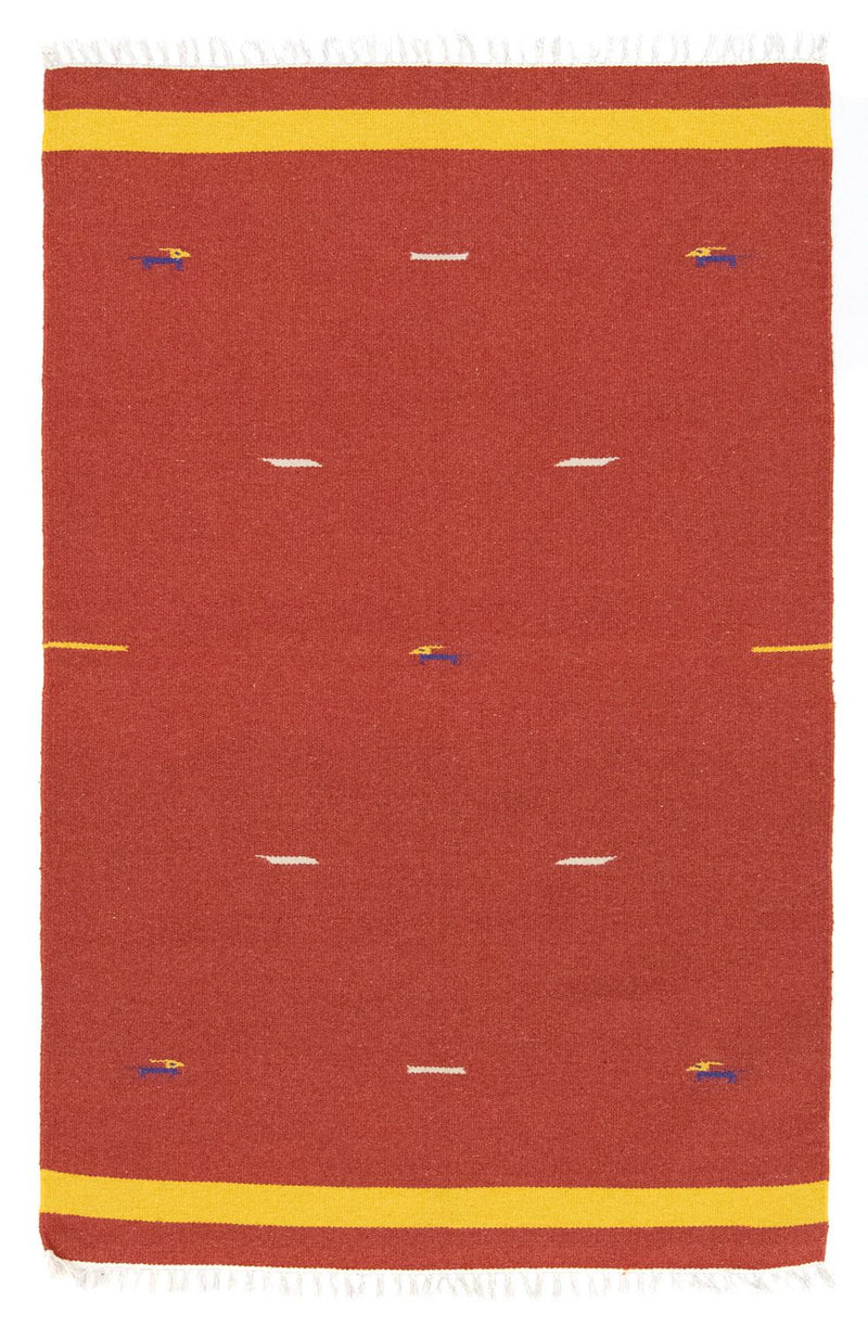 Tappeto Kelim - Tendenza - 180 x 120 cm - rosso