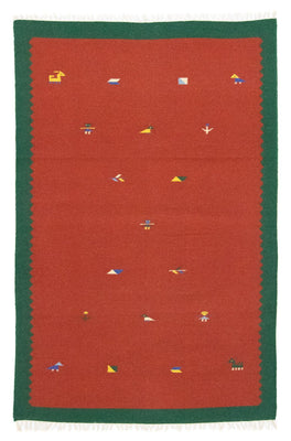 Tappeto Kelim - Tendenza - 180 x 120 cm - rosso