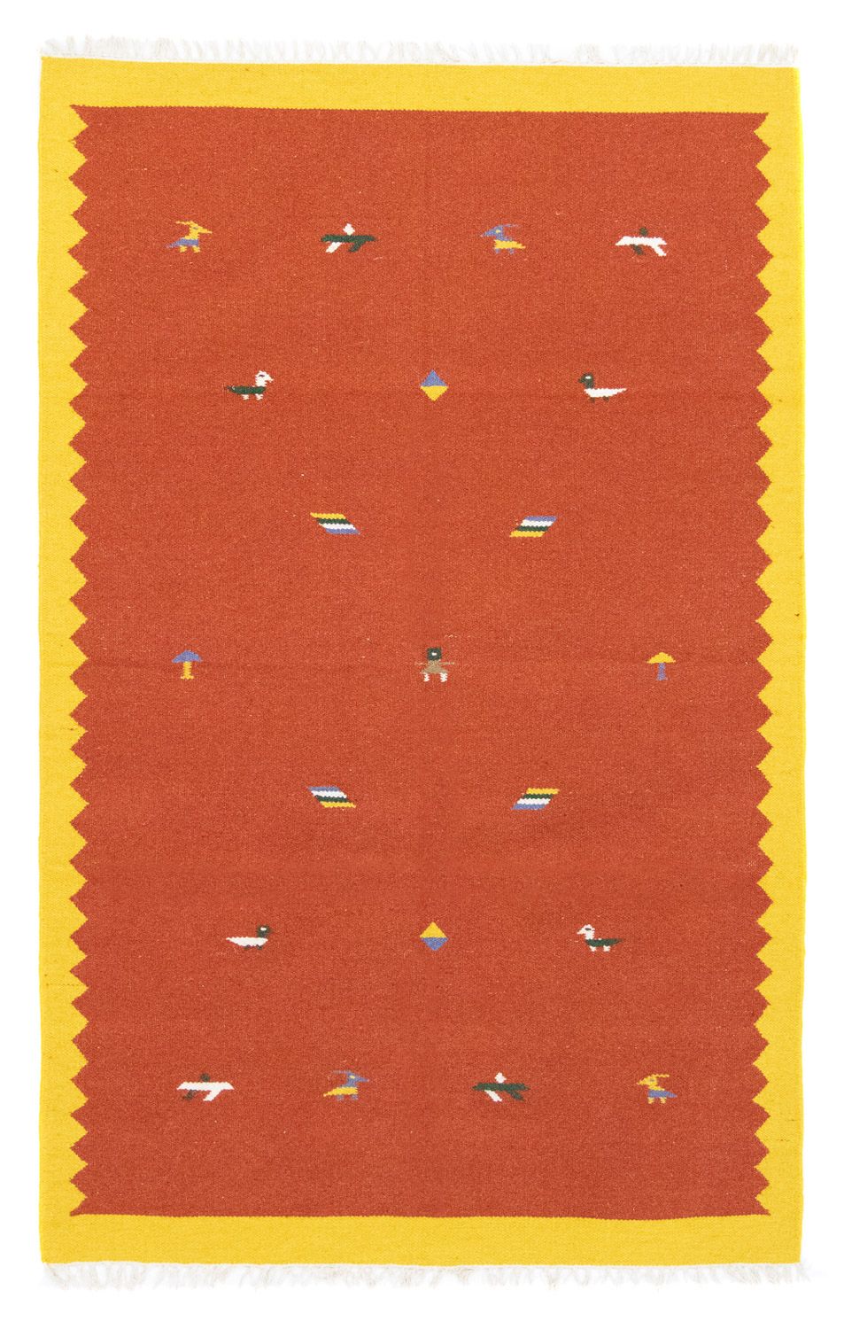 Tappeto Kelim - Tendenza - 180 x 120 cm - arancione