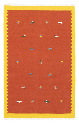 Tappeto Kelim - Tendenza - 180 x 120 cm - arancione
