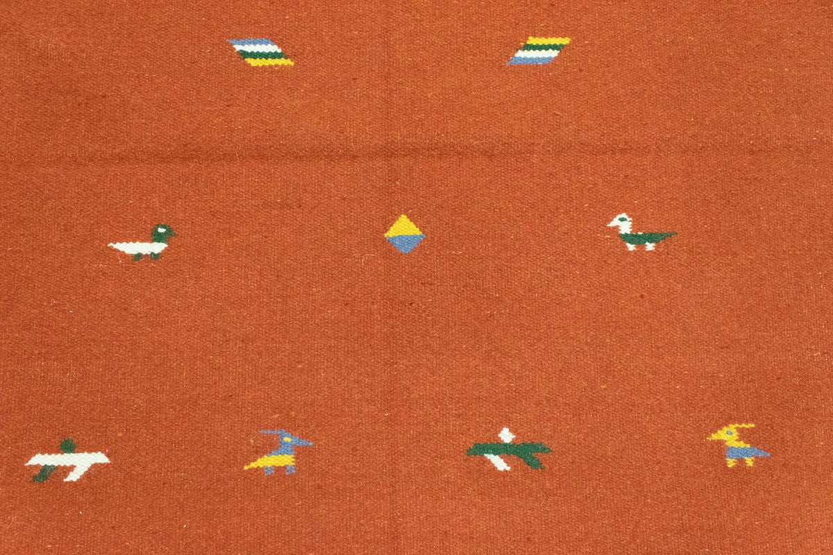 Tappeto Kelim - Tendenza - 180 x 120 cm - arancione