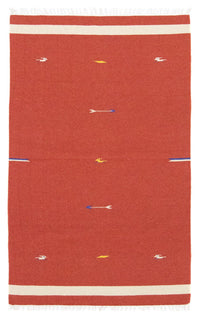 Tappeto Kelim - Tendenza - 180 x 120 cm - rosso