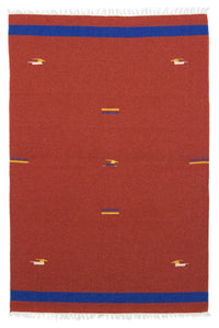 Tappeto Kelim - Tendenza - 180 x 120 cm - rosso