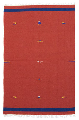 Tappeto Kelim - Tendenza - 180 x 120 cm - rosso