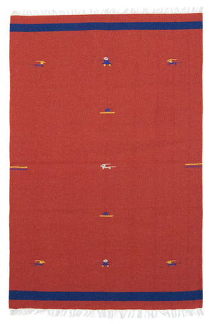 Tappeto Kelim - Tendenza - 180 x 120 cm - rosso