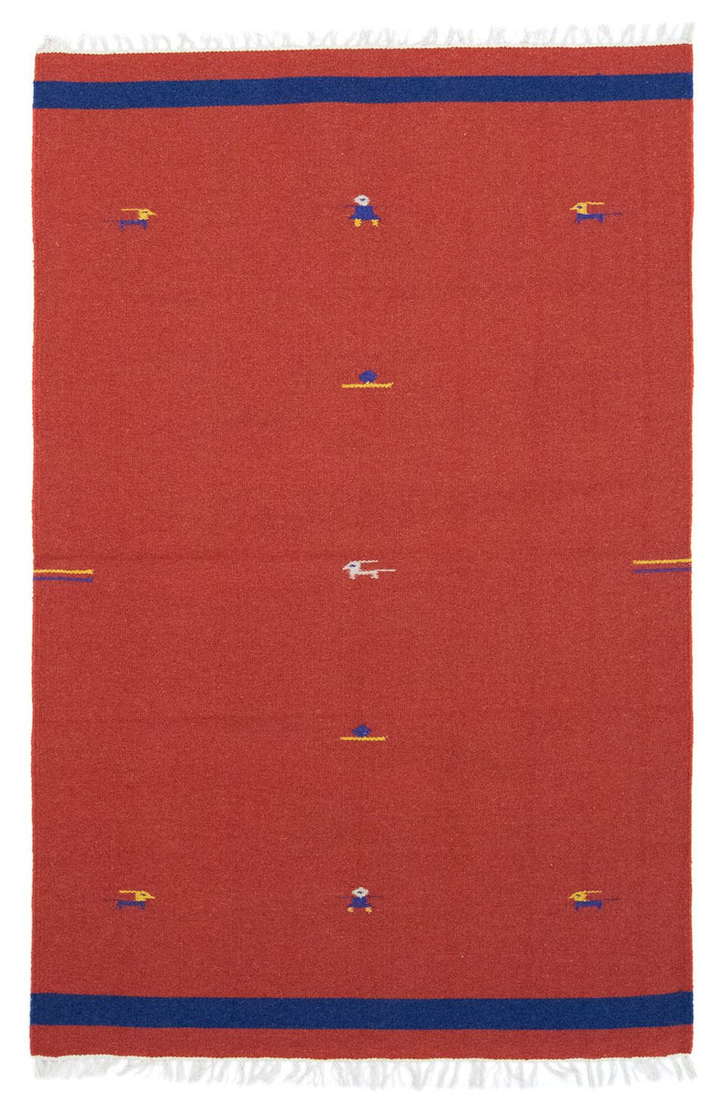 Tappeto Kelim - Tendenza - 180 x 120 cm - rosso