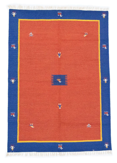 Kilim moderno Tappeto 140x200cm - Tappeto di lana