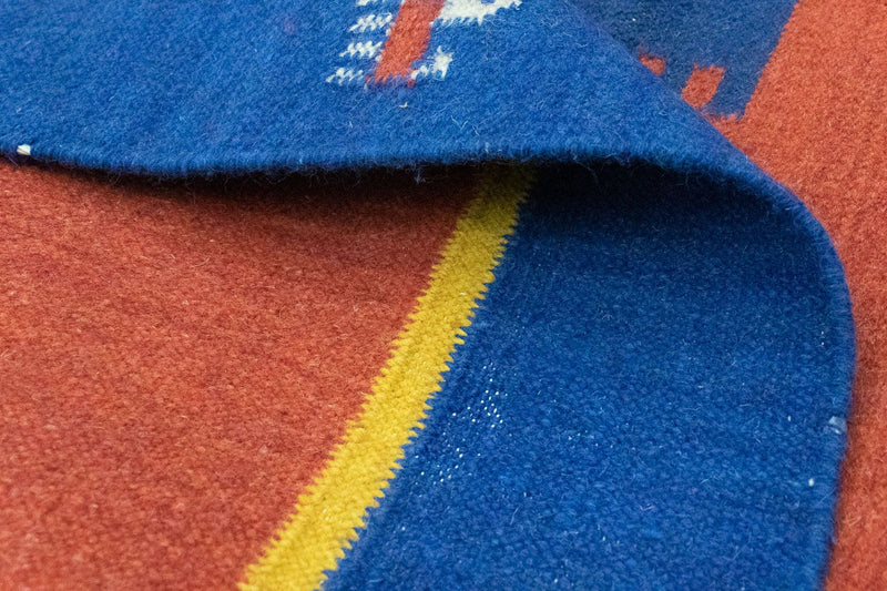 Tappeto Kelim - Tendenza - 200 x 140 cm - arancione