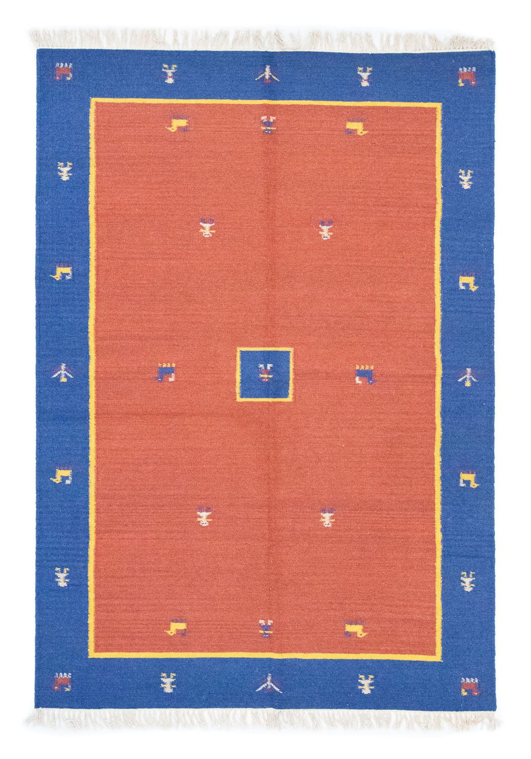 Tappeto Kelim - Tendenza - 200 x 140 cm - arancione