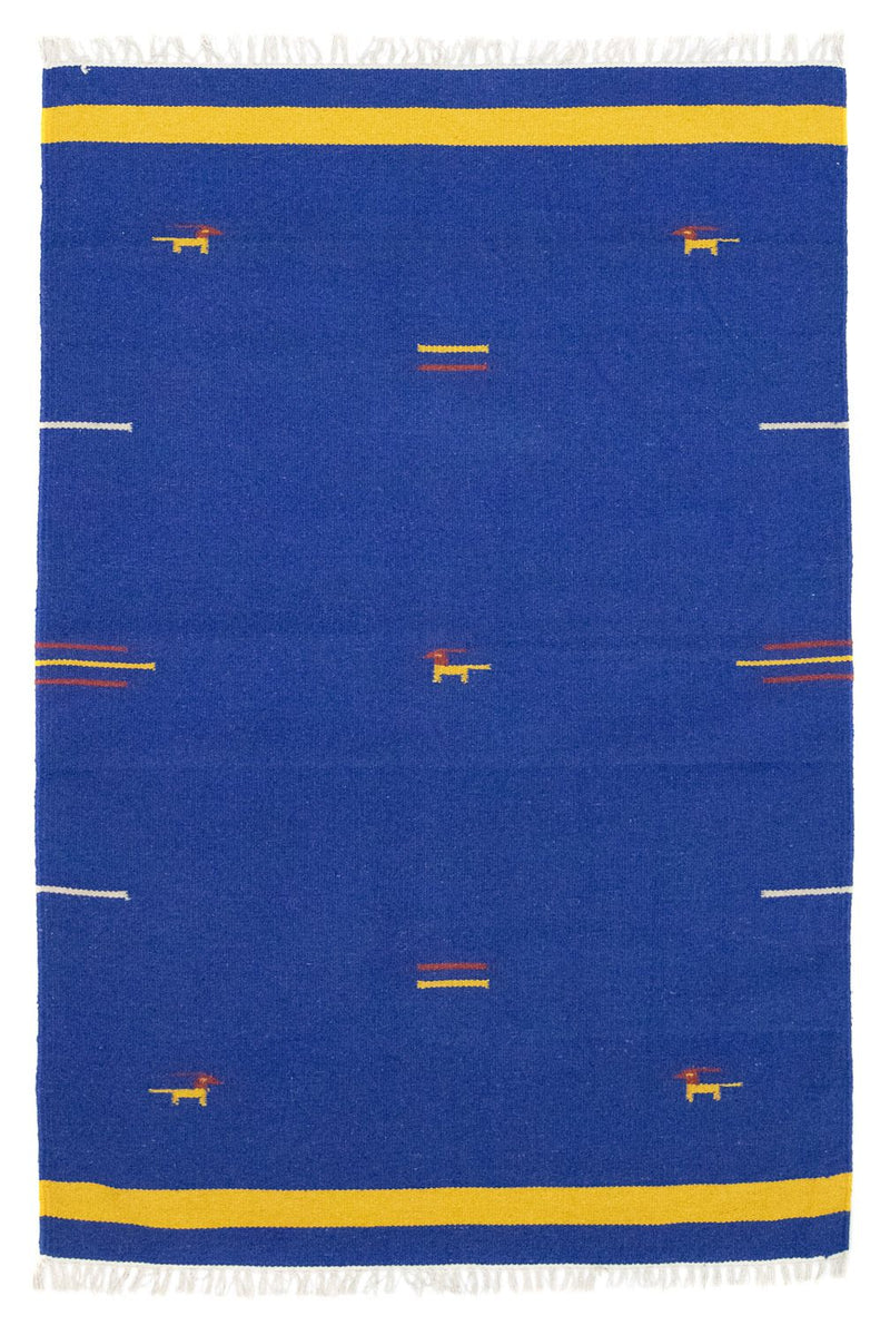 Tappeto Kelim - Tendenza - 180 x 120 cm - blu