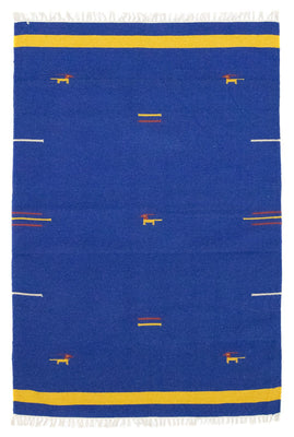Tappeto Kelim - Tendenza - 180 x 120 cm - blu