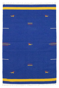 Tappeto Kelim - Tendenza - 180 x 120 cm - blu
