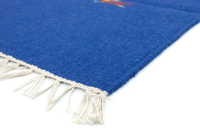 Tappeto Kelim - Tendenza - 180 x 120 cm - blu