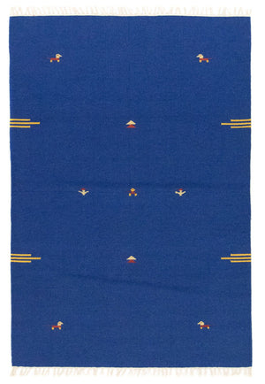 Tappeto Kelim - Tendenza - 180 x 120 cm - blu