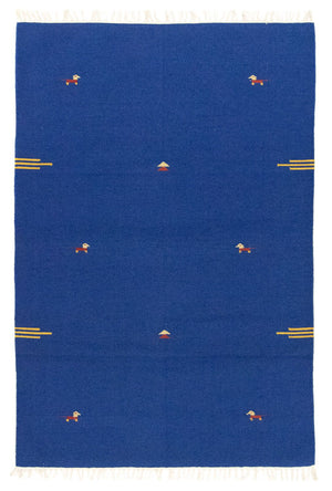 Tappeto Kelim - Tendenza - 180 x 120 cm - blu
