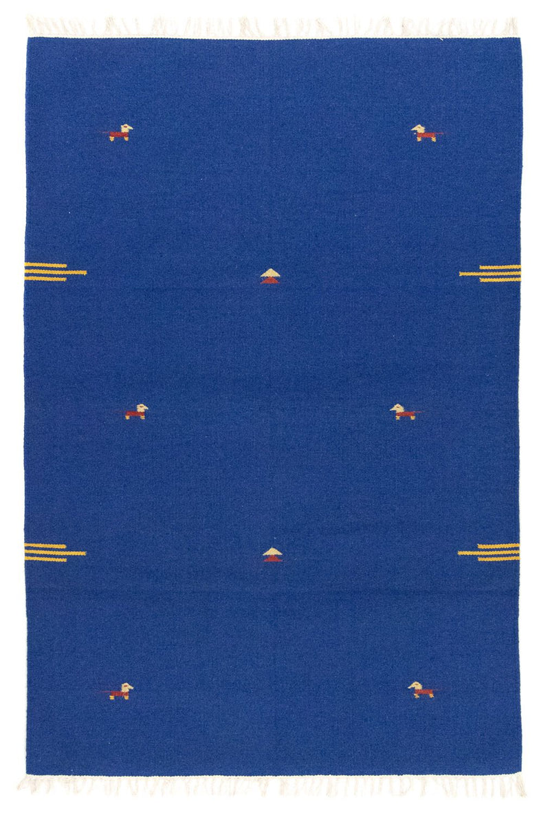Tappeto Kelim - Tendenza - 180 x 120 cm - blu