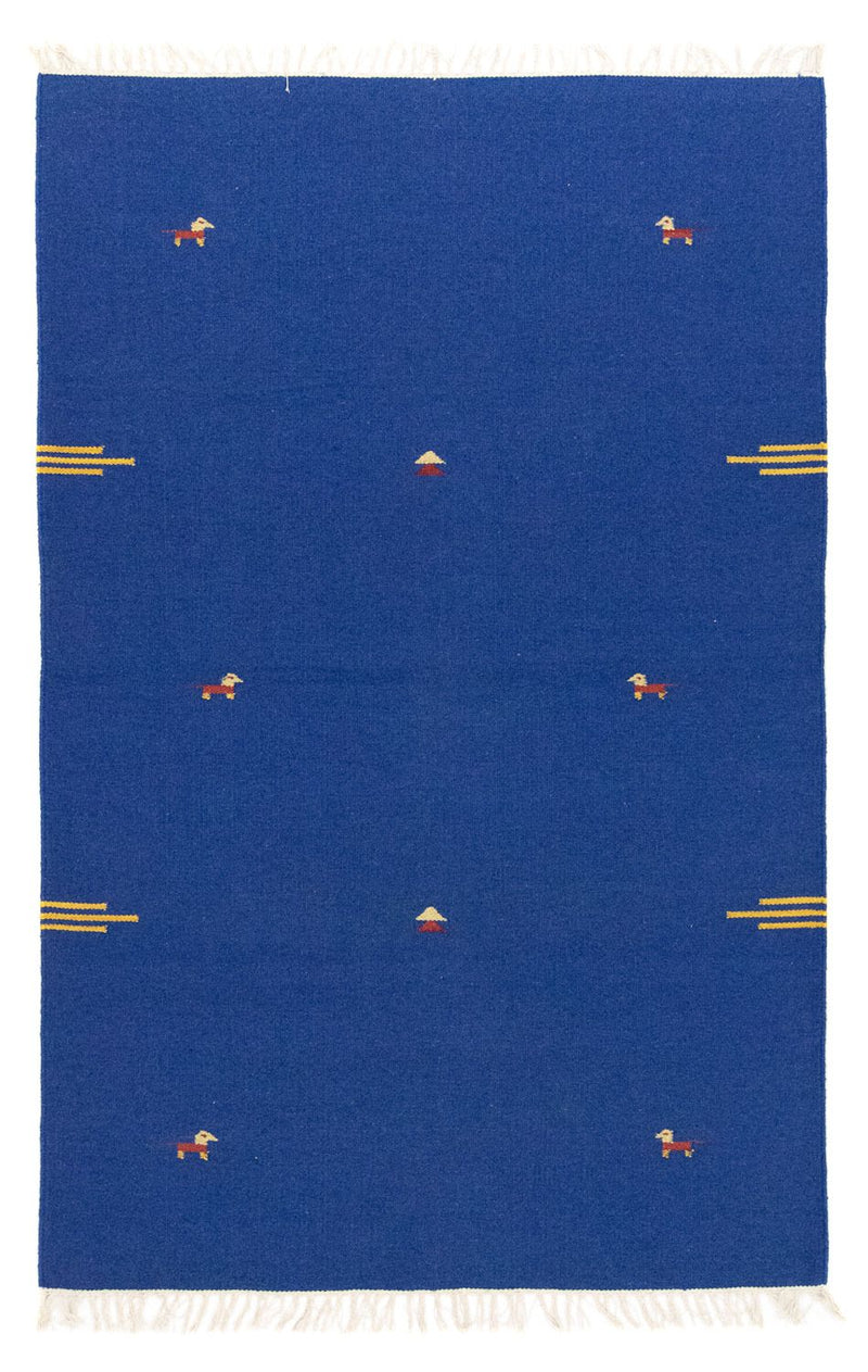 Tappeto Kelim - Tendenza - 180 x 120 cm - blu
