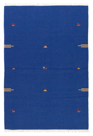 Tappeto Kelim - Tendenza - 180 x 120 cm - blu