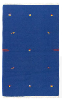 Tappeto Kelim - Tendenza - 180 x 120 cm - blu
