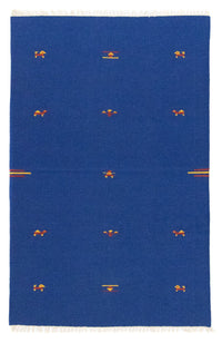 Tappeto Kelim - Tendenza - 180 x 120 cm - blu
