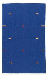 Tappeto Kelim - Tendenza - 180 x 120 cm - blu