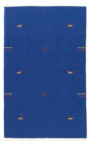 Tappeto Kelim - Tendenza - 180 x 120 cm - blu