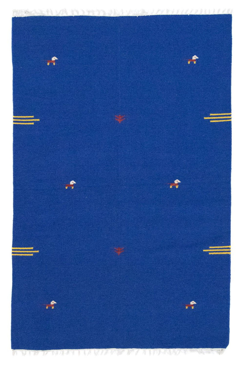 Tappeto Kelim - Tendenza - 180 x 120 cm - blu