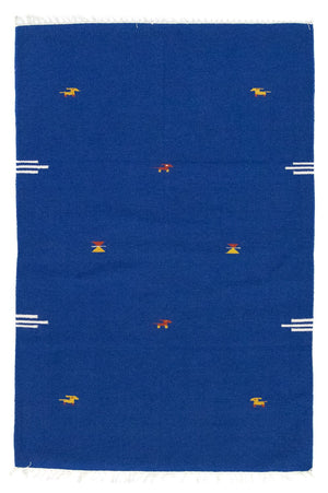 Tappeto Kelim - Tendenza - 180 x 120 cm - blu