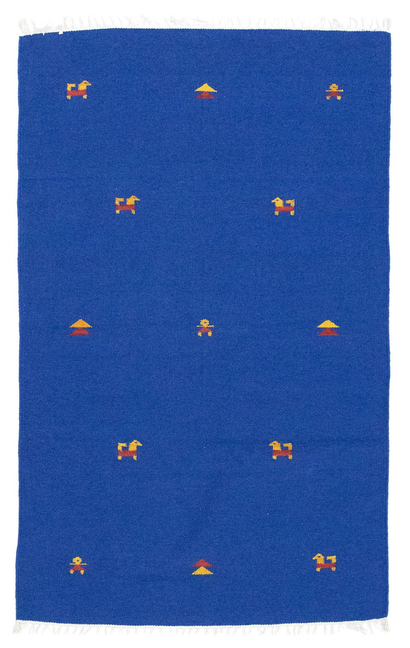 Tappeto Kelim - Tendenza - 180 x 120 cm - blu