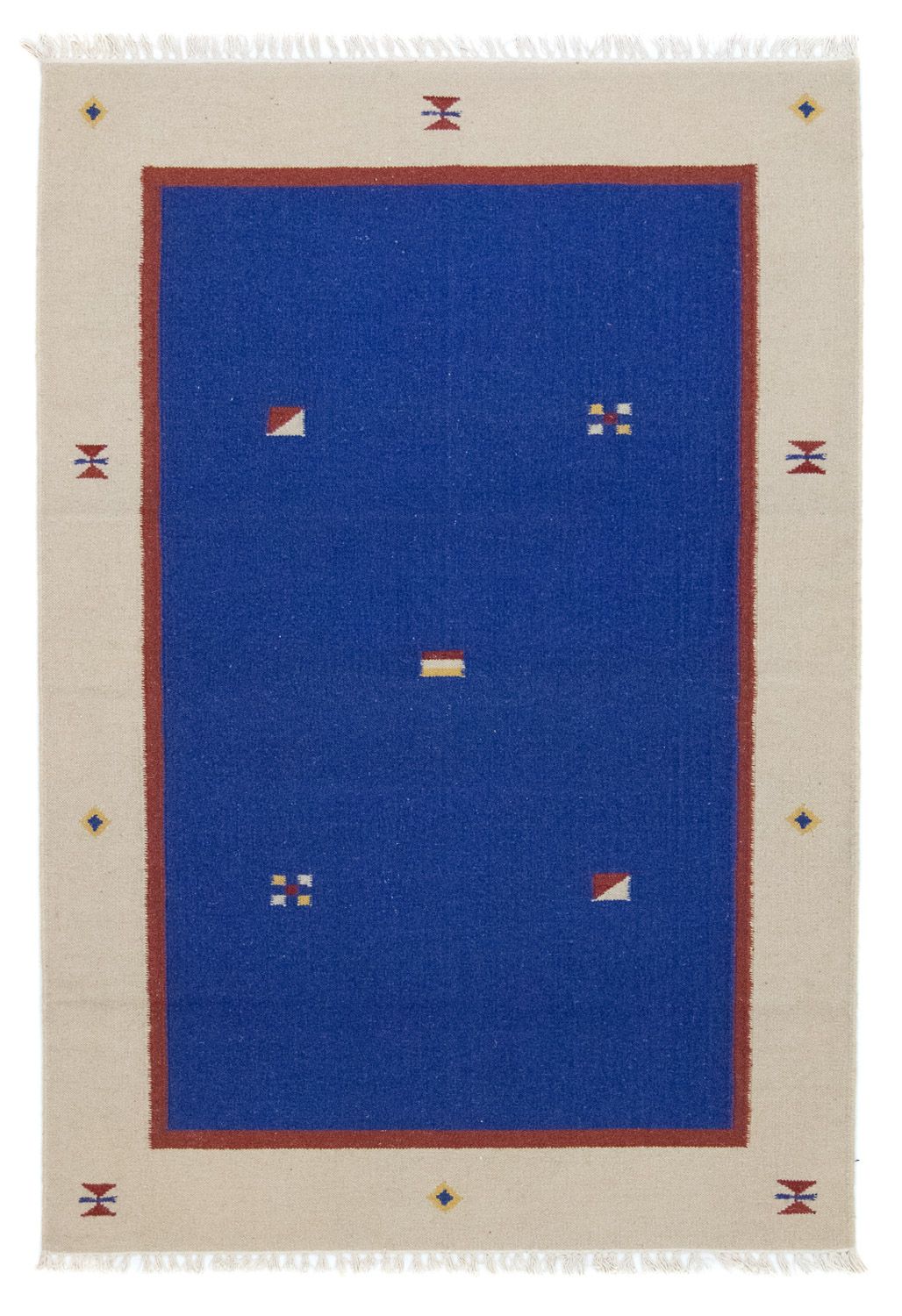 Tappeto Kelim - Tendenza - 180 x 120 cm - blu