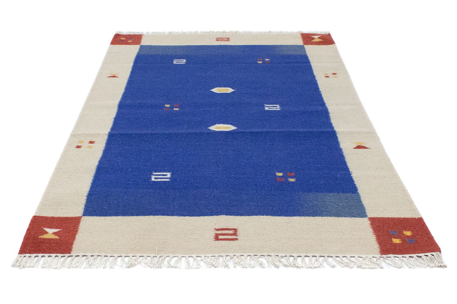 Tappeto Kelim - Tendenza - 180 x 120 cm - blu