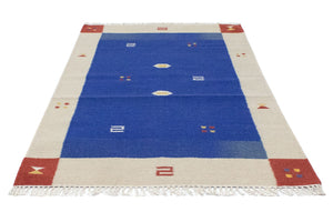 Tappeto Kelim - Tendenza - 180 x 120 cm - blu
