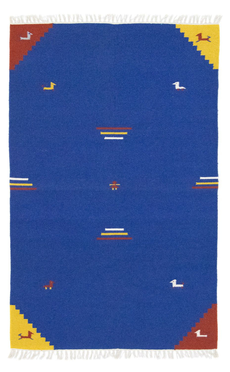 Tappeto Kelim - Tendenza - 180 x 120 cm - blu
