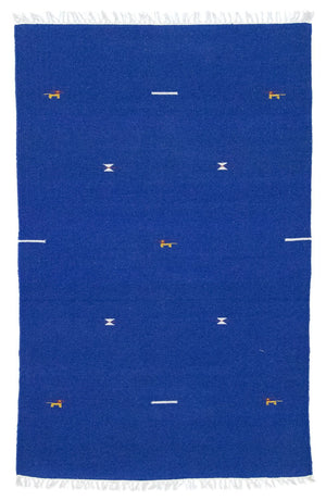 Tappeto Kelim - Tendenza - 180 x 120 cm - blu