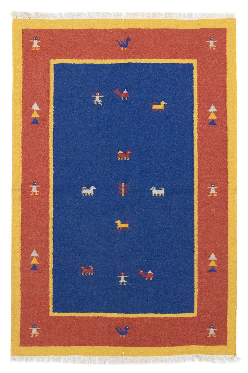 Tappeto Kelim - Tendenza - 200 x 140 cm - blu