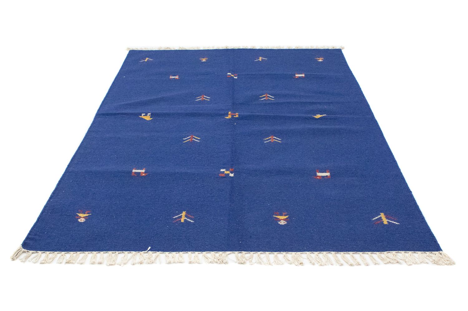 Tappeto Kelim - Tendenza - 200 x 140 cm - blu
