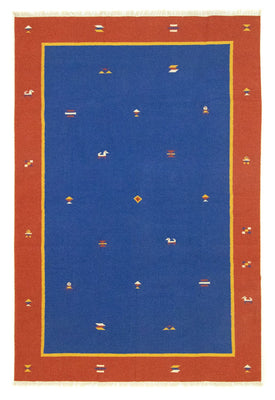 Tappeto Kelim - Tendenza - 300 x 200 cm - blu