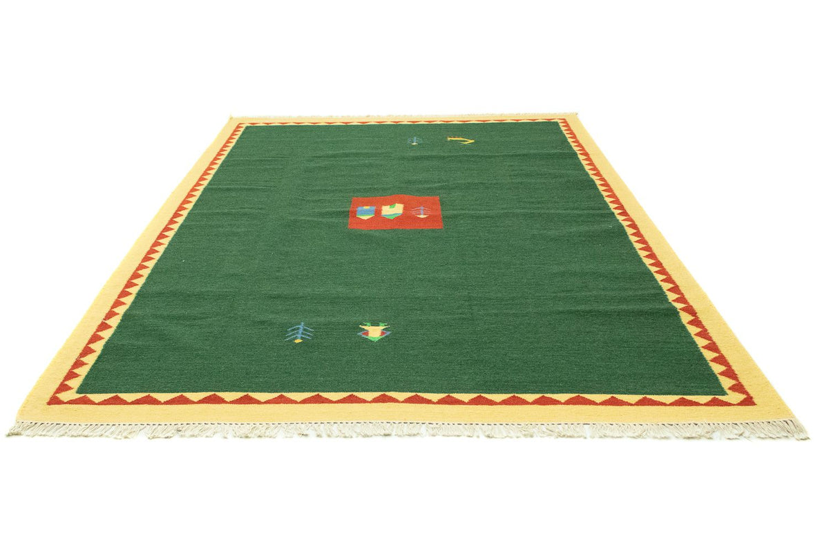 Tappeto Kelim - Tendenza - 300 x 200 cm - verde scuro